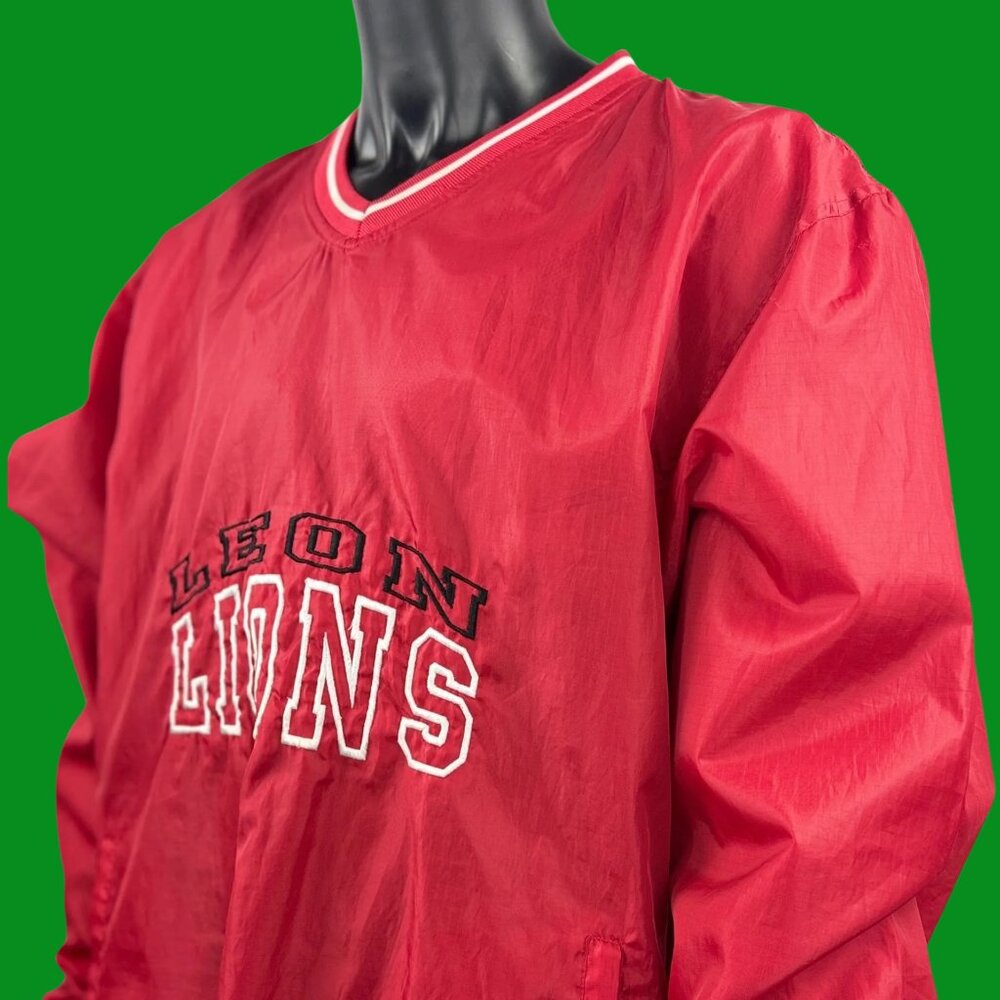 VTG Leon Lions V-Neck Pullover Windbreaker by CTM Sportswear